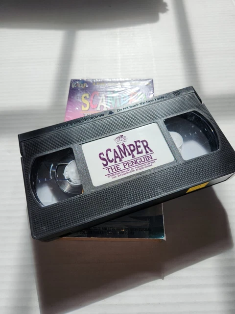 SCAMPER THE PENGUIN Feature Film VHS Animated Kids Movie Tested 1989 ...