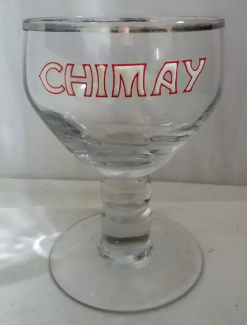 Collector , très beau verre CHIMAY , 33 cl , EMAILLE , 1 ERE génération