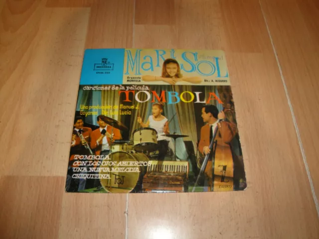 Marisol Canciones De La Pelicula Tombola Single De Vinilo Vinyl 7" Del Año 1962
