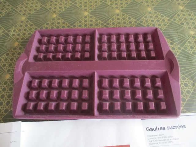 tupperware moule violet silicone gaufres + recettes