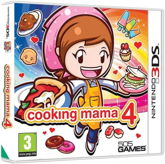 Cooking Mama 4 Game 3DS Nintendo Video Game Mint Condition Original UK Release