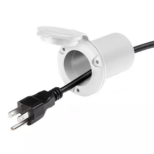 Guest Ac Universal Plug Holder - White 150PHW