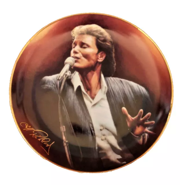 Danbury Mint Collector's Plate, Cliff Richard 40 Glorious Years Ex.cond.