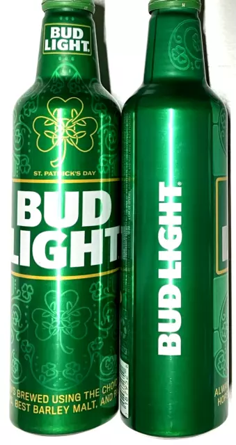 Bud Light St.Patricks Day Limited Edition can bottle 16 oz CaBottle 503905 empty