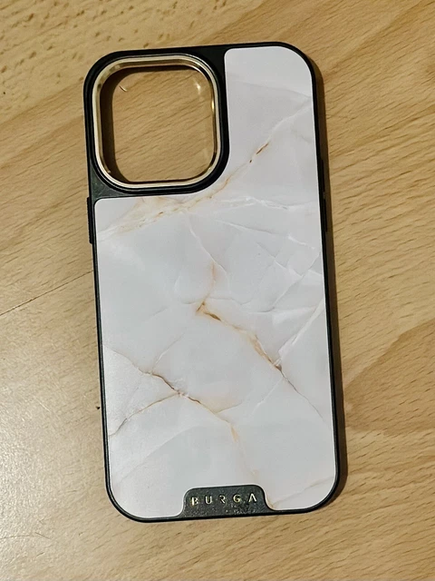Burga iPhone 14 Pro Max Elite Case (with MagSafe), White Marble, Vanilla RRP £63