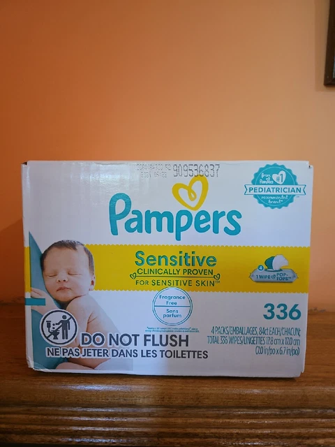 Pampers Baby Wipes, Sensitive Water Based Diaper Hypoallergenic...