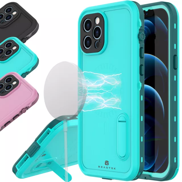 Waterproof Shockproof Case Cover For Apple iPhone 12 Pro Max 12 Mini w/Kickstand