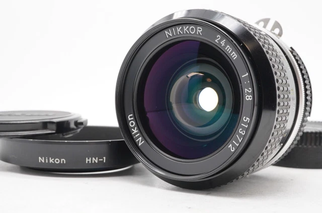 NEAR MINT] NIKON Ai-s Nikkor 24mm f/2.8 MF Wide Angle Lens Hood HN