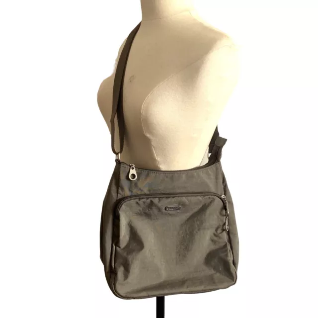 BAGGALLINI JOEY BAGG Crossbody Bag Gray Adjustable Strap Lightweight ...