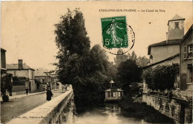 CPA CHALONS-sur-MARNE - Le Canal de Nau (363640)