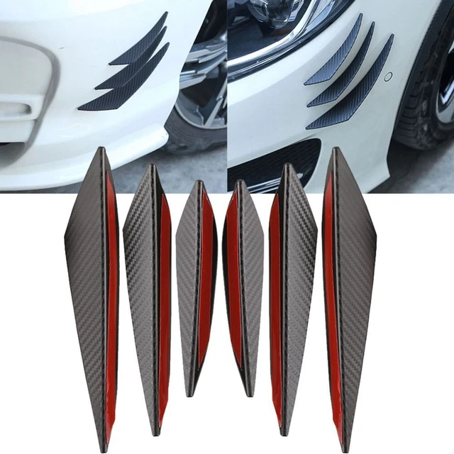 Car Sticker Car Front Bumper Lip Carbon Fiber Look Car Spoiler Canard  Car