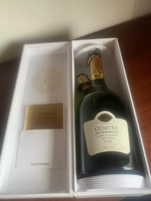 Taittinger Comtes Blanc De Blancs Champagne 2006 Empty Bottle  ( Boxed )