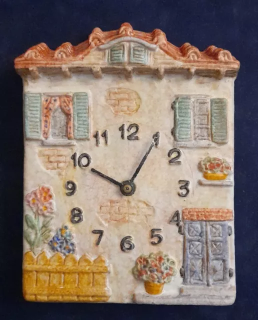 Orologio Da Parete Ceramica Italica Ars Vintage Raro