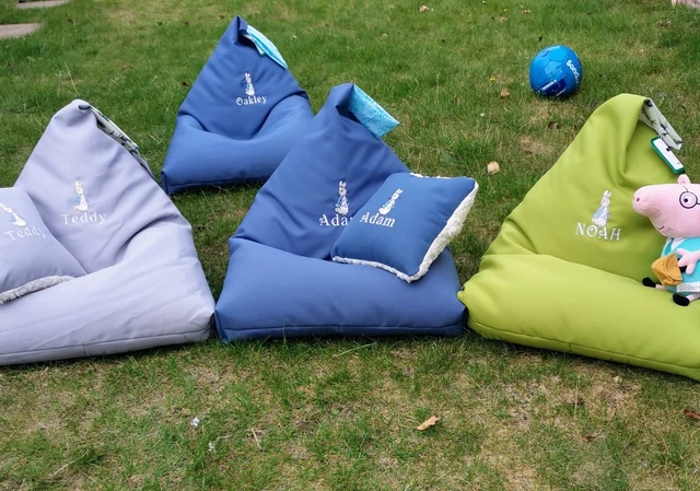 COVER SEDIA BEANBAG, personalizzata Peter Rabbit o Flopsy, taglia bambino, abbinata