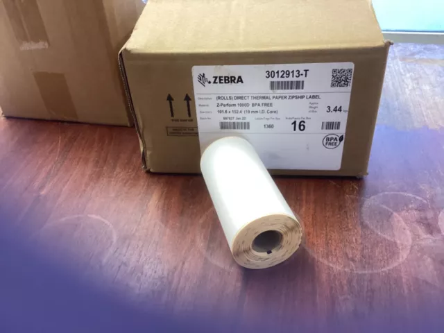 Zebra Labels 1360 per box 102x152mm Direct Thermal Labels  or just peel off