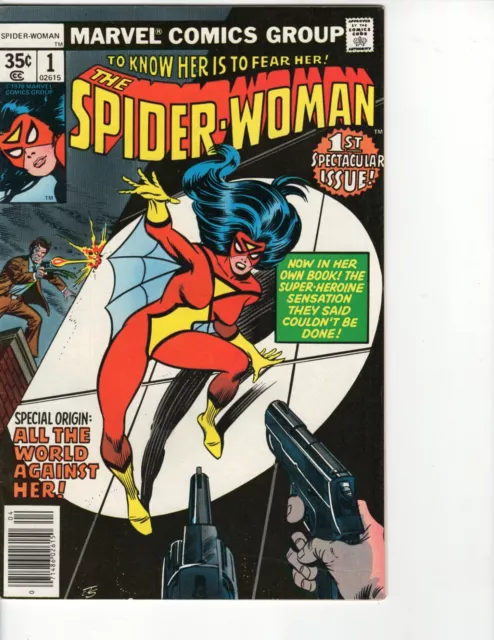 SPIDERWOMAN #1 -  High Grade 9.0 VF/NM -1978 MARVEL - Flat and tight