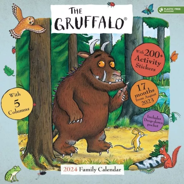 2024 FAMILY Organiser Gruffalo Family Planner Month to view calendar