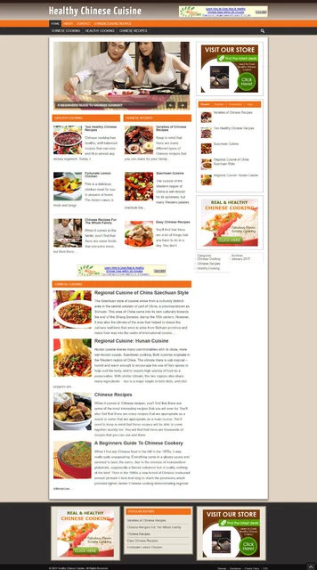 Healthy Cinese Cuisine Affiliazione Sito Web Con Nuovo Dominio + Ssl Certificato