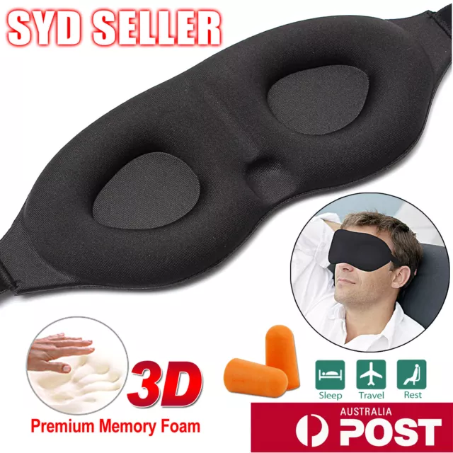 Travel Sleep Eye Mask soft 3D Memory Foam Padded Shade Cover Sleeping Blindfold