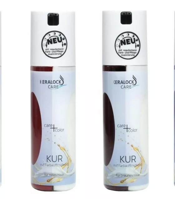 5 x Keralock Care + Color Haarkur mit Farbauffrischung für rotes Haar 200ml