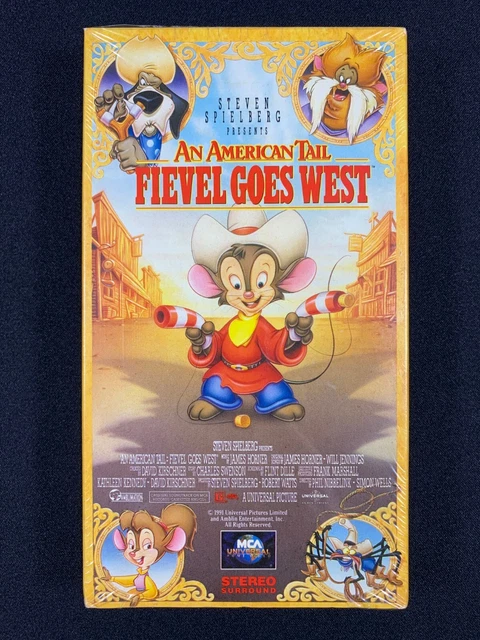An American Tail Fievel Goes West Vhs AN AMERICAN TAIL: Fievel Goes West (VHS, 1991) *Neuf/Scellé* filigrane