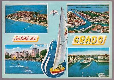 AD7327 Gorizia Vedute Saluti da Grado Provincia 