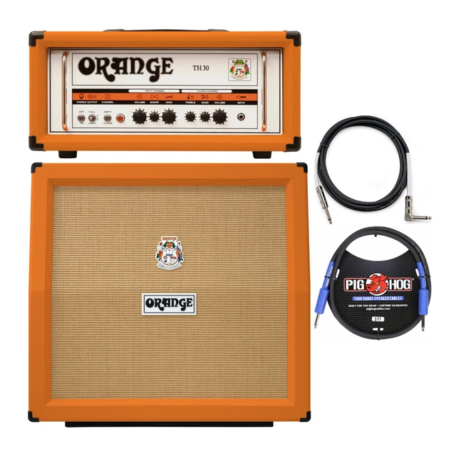 Orange Amps TH30H 30W Tube Amp Head with 240W 4x12 In Slant Cabinet