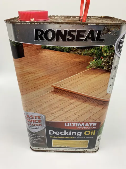 Ronseal Ultimate Protect Decking Olio di Pino Naturale Non Aperto 5Ltr
