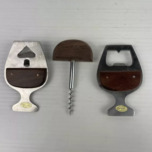 Bar Set Made in Japan Bar Ware Cork Screw Bottle Opener