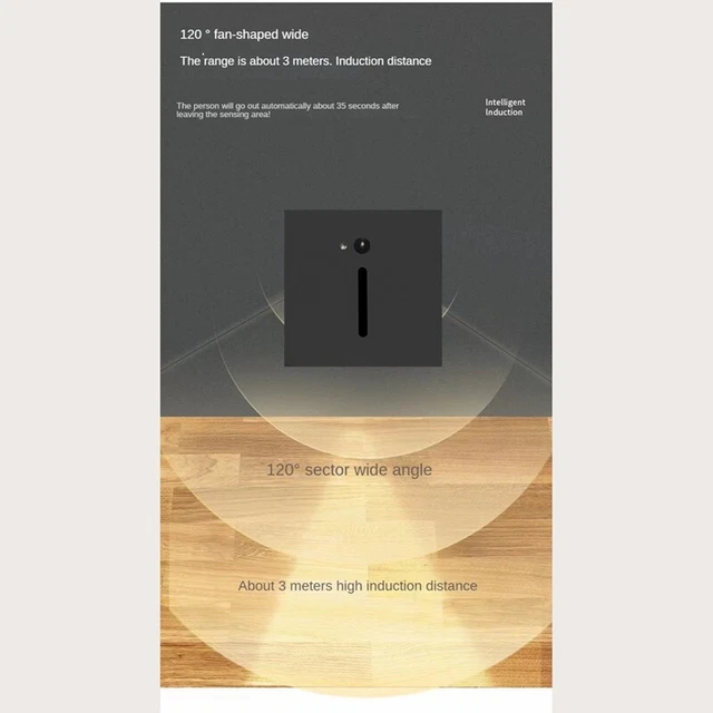 LED STAIR LIGHT Infrared Human Body Induction Lamp Recessed Steps