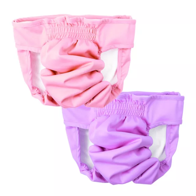 POPETPOP 2x Pantalones cortos de perra hembra mascotas Pañal sanitario menstrual
