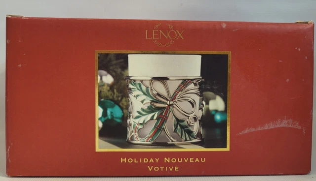 Lenox Holiday Nouveau 3 Piece Votive Set ~ Christmas Decor