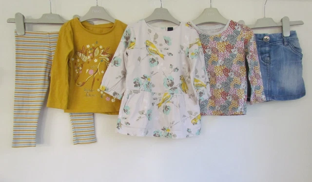 NEXT M&S Gap Girls Bundle age 12-18 months, tops skirt tunic leggings    BF184LG