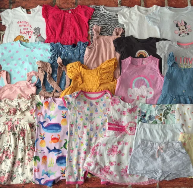 Baby Girls 12-18 Months Clothes Bundle Dress Tops Shorts Next TU Nutmeg etc