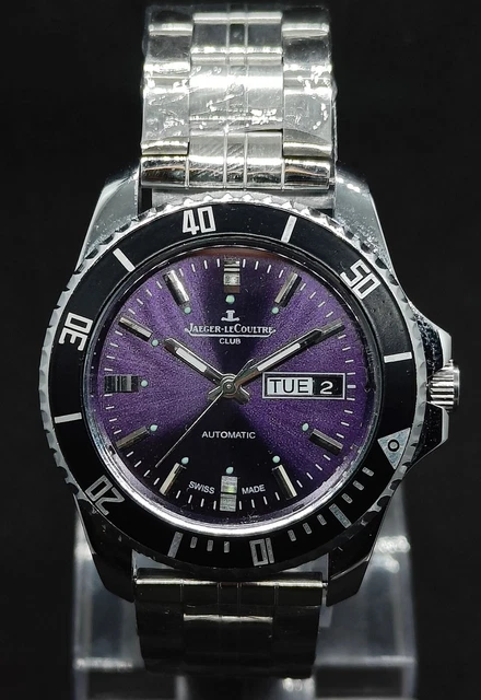 Orologio Alba Diver Automatico Anni '80 Uomo Quadrante Arancione Lunetta Girevole Giorno Data Funzionante - Foto 4