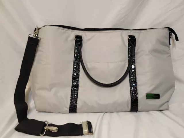 Samantha Brown Silver And Black Travel Bag