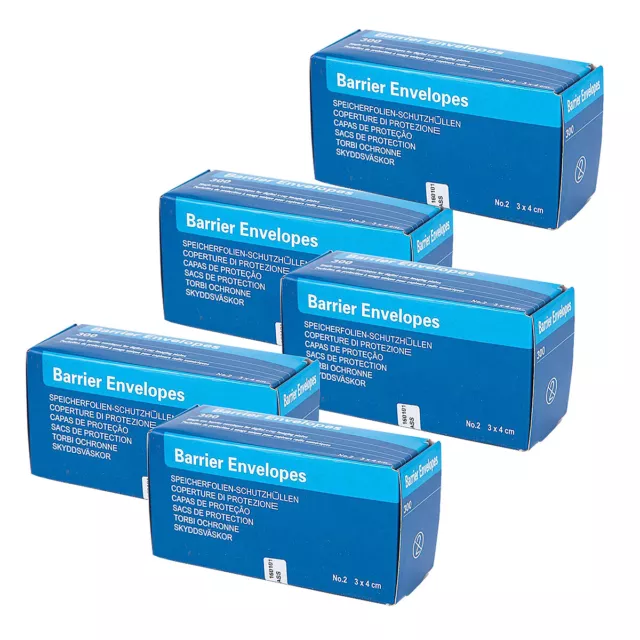 Lot De 500 Pochettes Barrières Pour Plaques Phosphores Dentaires ScanX - Taille 2 - Environ 5.5x3.7 Cm