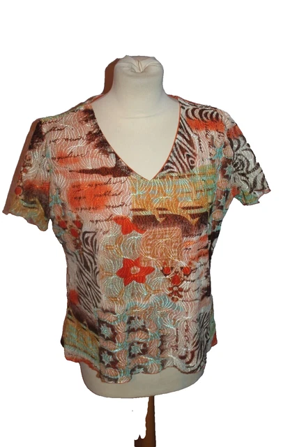 T-shirt Femme Armand Thiery - Taille 44 (FR) - Blanc - Coton - Occasion Excellent état