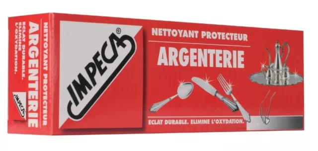 3 x NETTOYANT PROTECTEUR ARGENTERIE PATE IMPECA tube 100ML