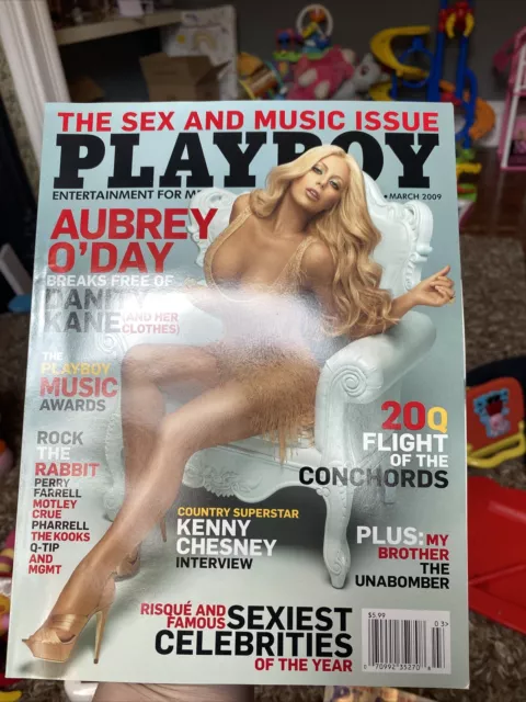 PLAYBOY US March 2009 AUBREY O'DAY Kenny Chesney JENNIFER PERSHING @ Near Mint @