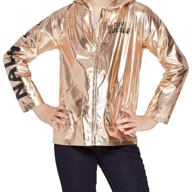 Girls Disney The Lion King Nala Gold Zip Up Track Spring Jacket Size Medium 7-8