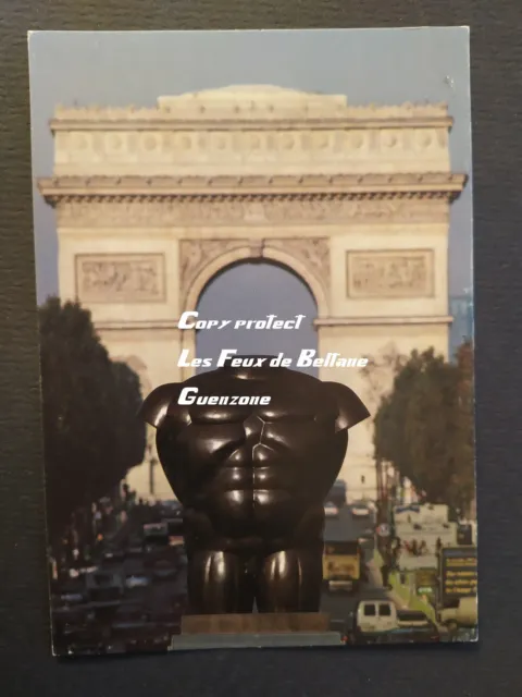 TORSE MASCULIN ARC TRIOMPHE SCULPTURE BOTERO carte postale postcard