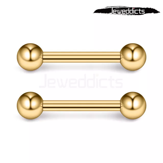 2-10 Piercing Barbells Surgical Steel Tongue Nipple Ear Bar Ring Body Jewellery