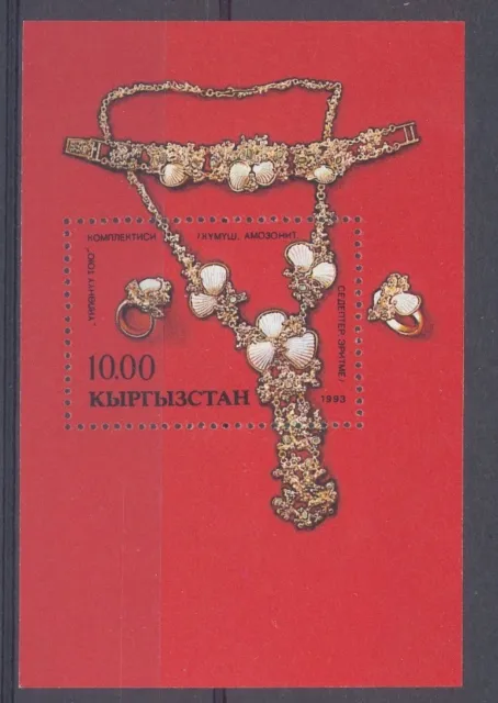 Kasachstan Schmuck 1993 Block  postfrisch  **