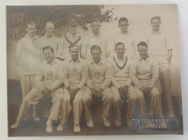 Original Photograph of The Essex Cricket Team. Believed To Be Circa 1934-1936.