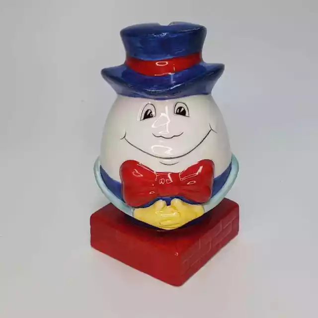 Russ Humpty Dumpty Vintage Ceramic/Porcelain 6" Piggy Bank Coin Jar Decor Rare