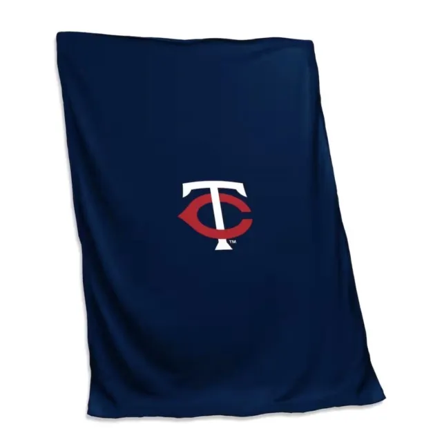 NEW Logo Brands MLB Minnesota Twins 54'' x 84'' Baseball Sweatshirt Blanket