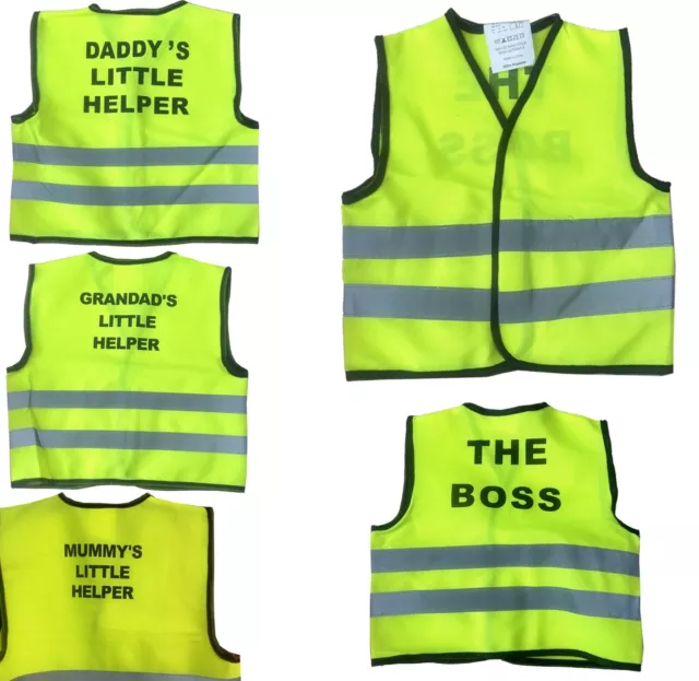 Kids Hi Viz Vest Children's High Vis Jacket Visibility Waistcoat Top Safe 4-12