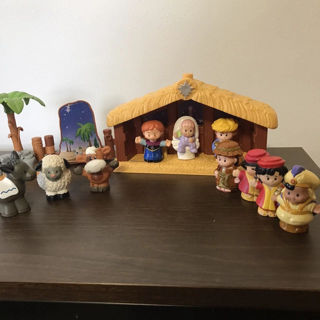 Vintage Fisher Price 2002 Nativity Set Christmas Story Random Pieces Incomplete