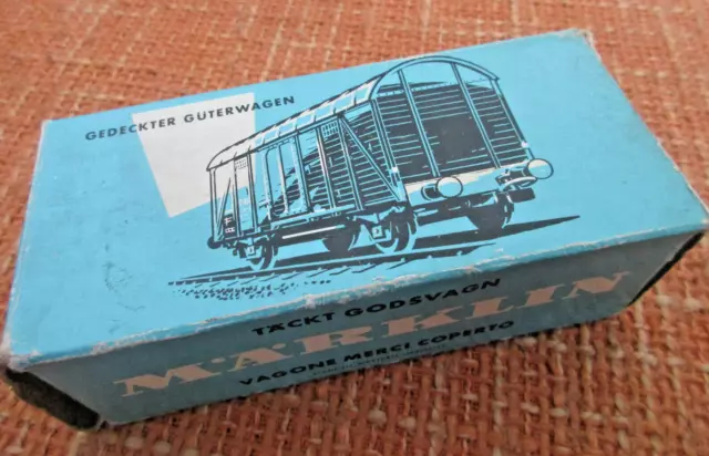 LEERKARTON Märklin H0 4505 "Gedeckter Güterwagen" - OVP/blaue Verpackung